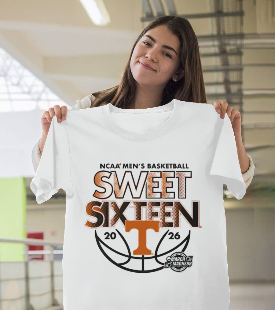 NCAA Men's Basketball 2026 Tennessee Sweet Sixteen March Madness T-Shirt