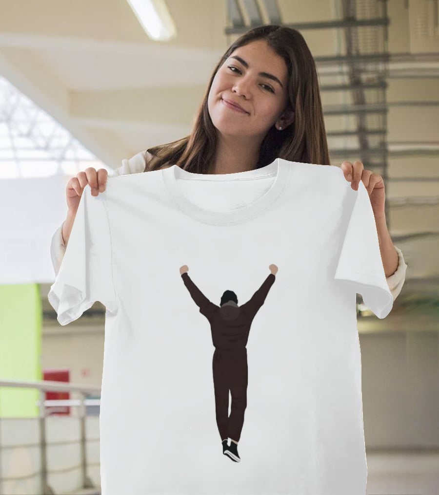 Rocky Victory Pose Iconic Celebration Arms Raised T-Shirt