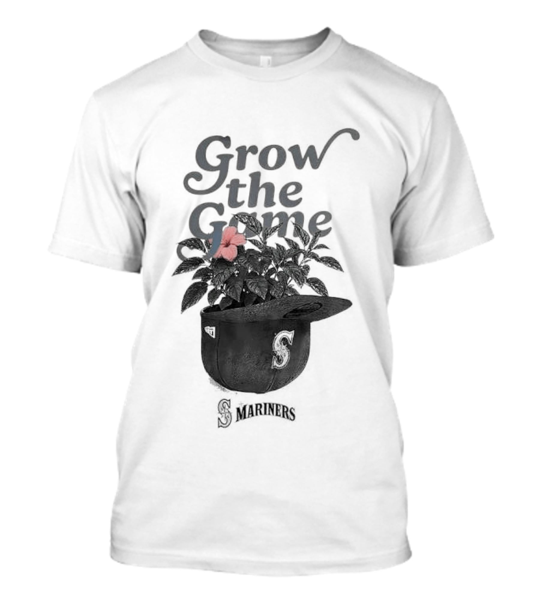 Seattle Mariners Grow The Game Embroidered Cap With Flower Detail T-Shirt