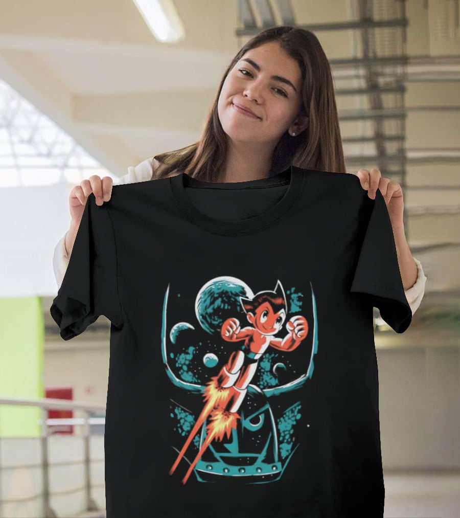 Astro Boy Rocket Launch Space Adventure T-Shirt