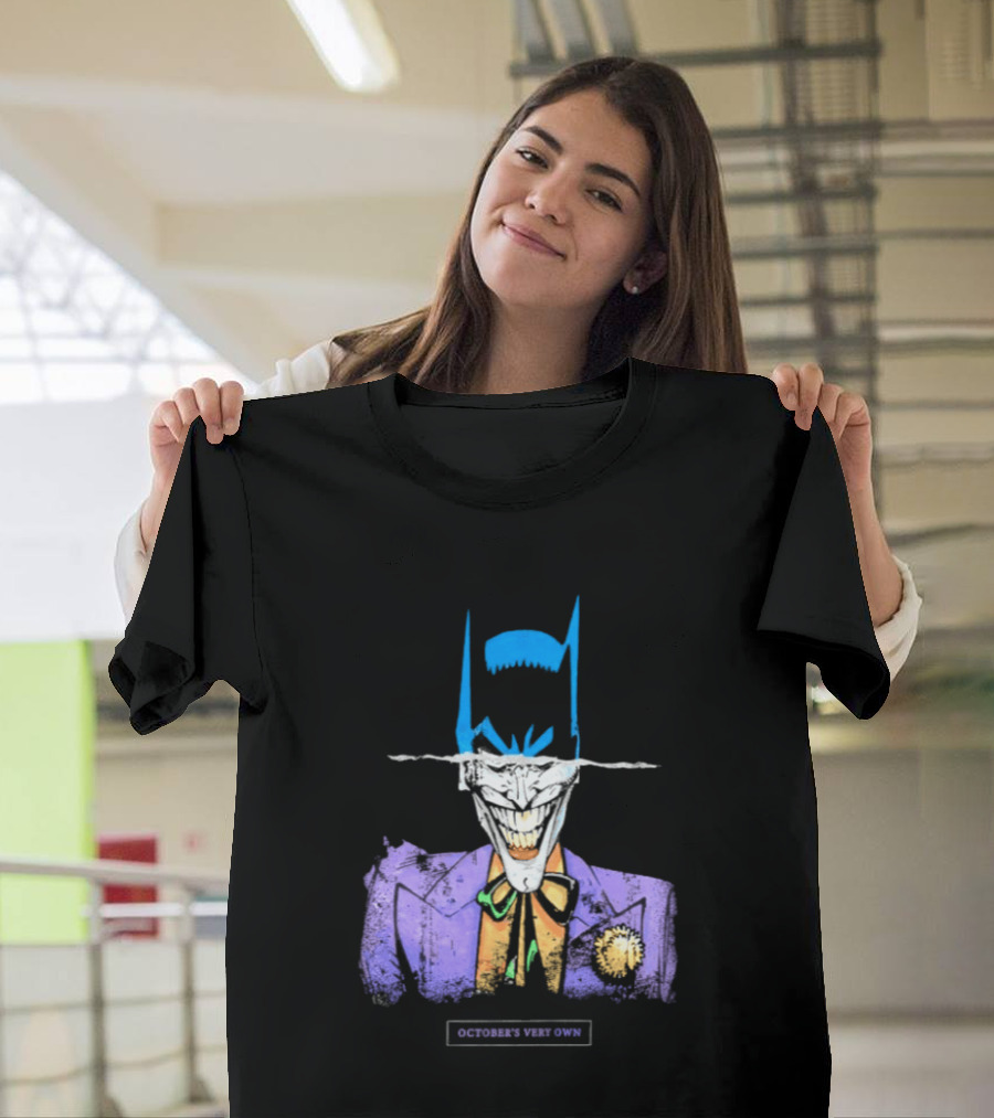 OVO Owl Batman Joker Split Collaboration T-Shirt