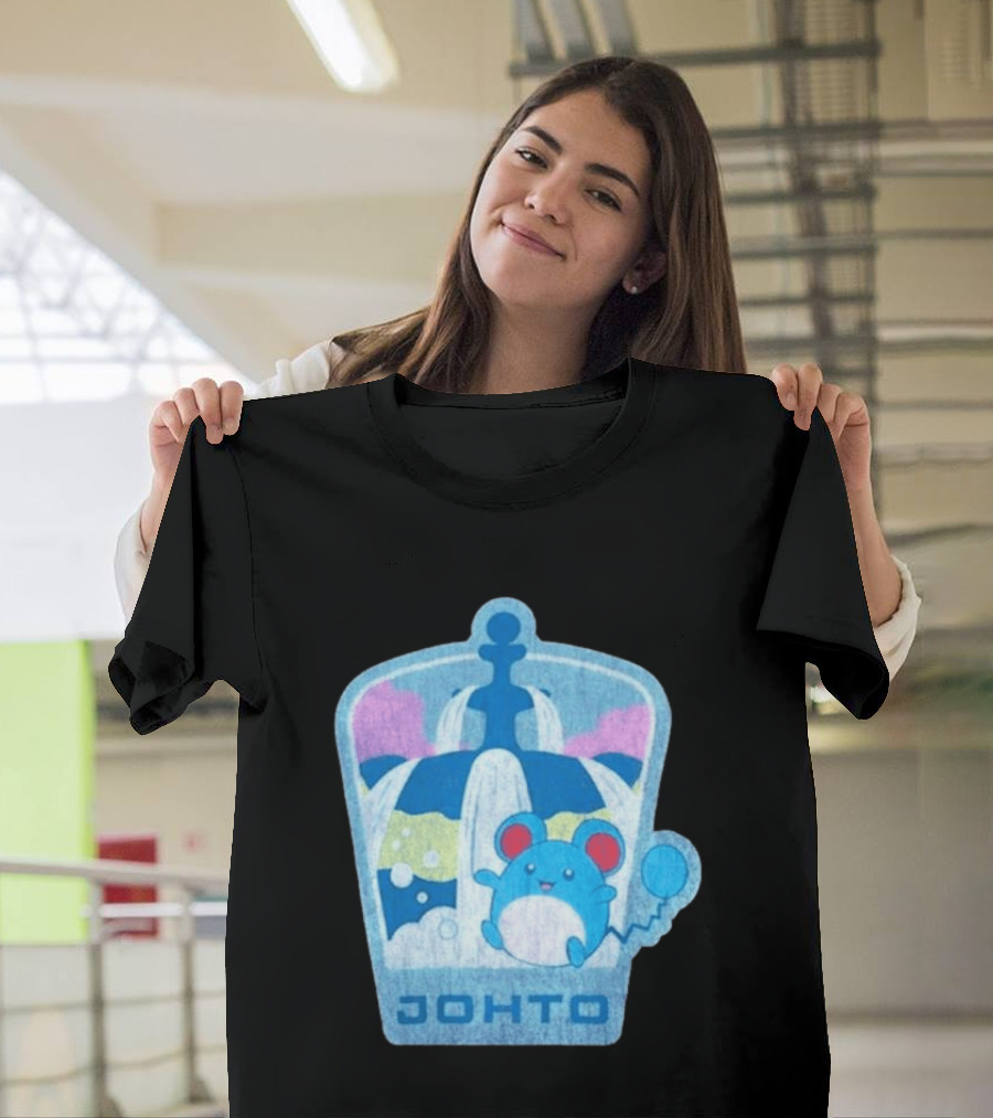 Johto Marill Fountain Explore Pokémon T-Shirt