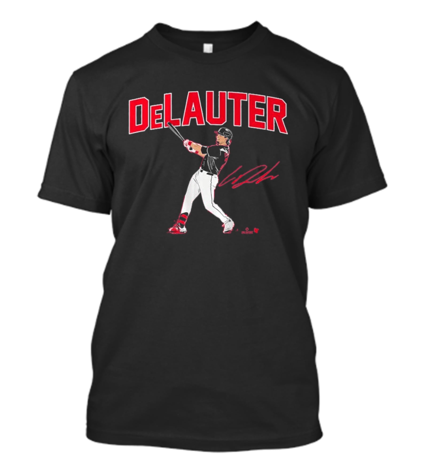 DeLauter Baseball Swing Action Signature T-Shirt