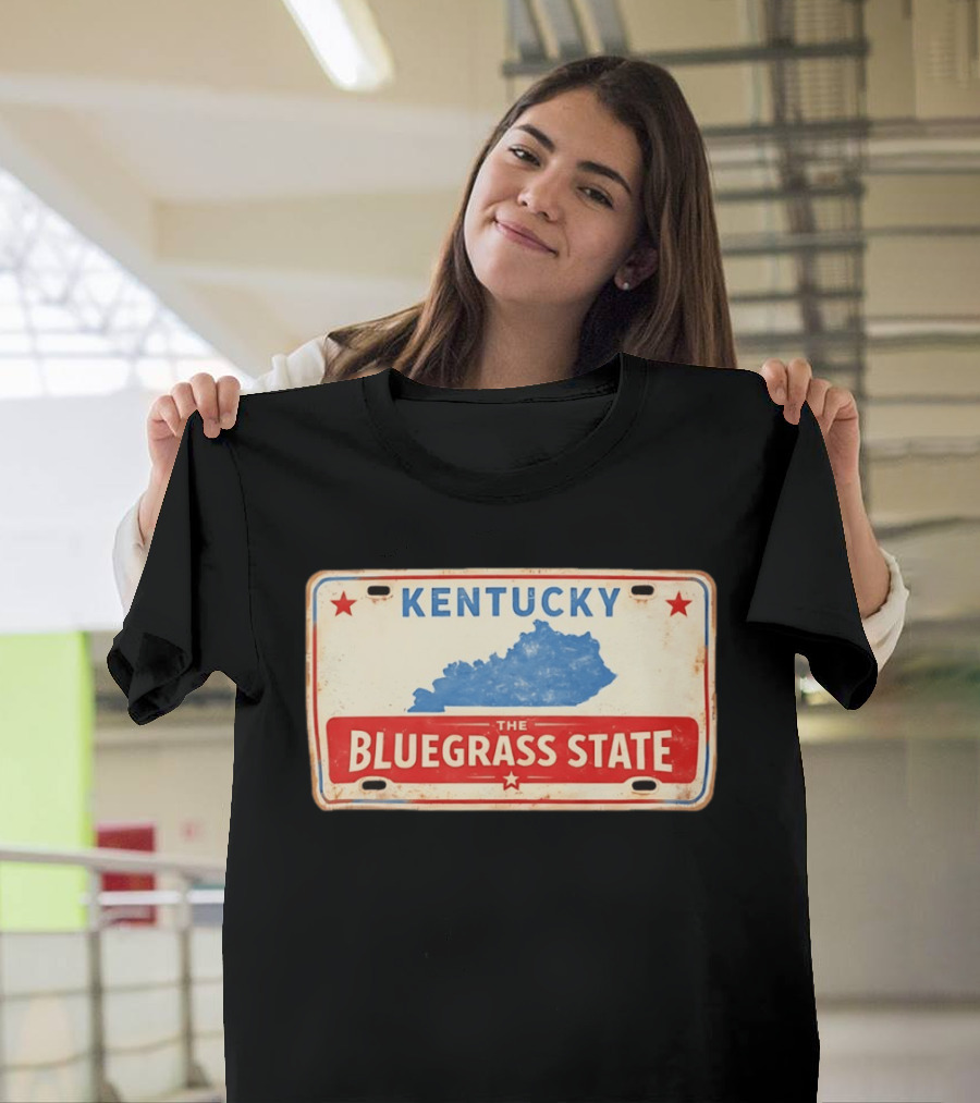 Kentucky License Plate The Bluegrass State T-Shirt
