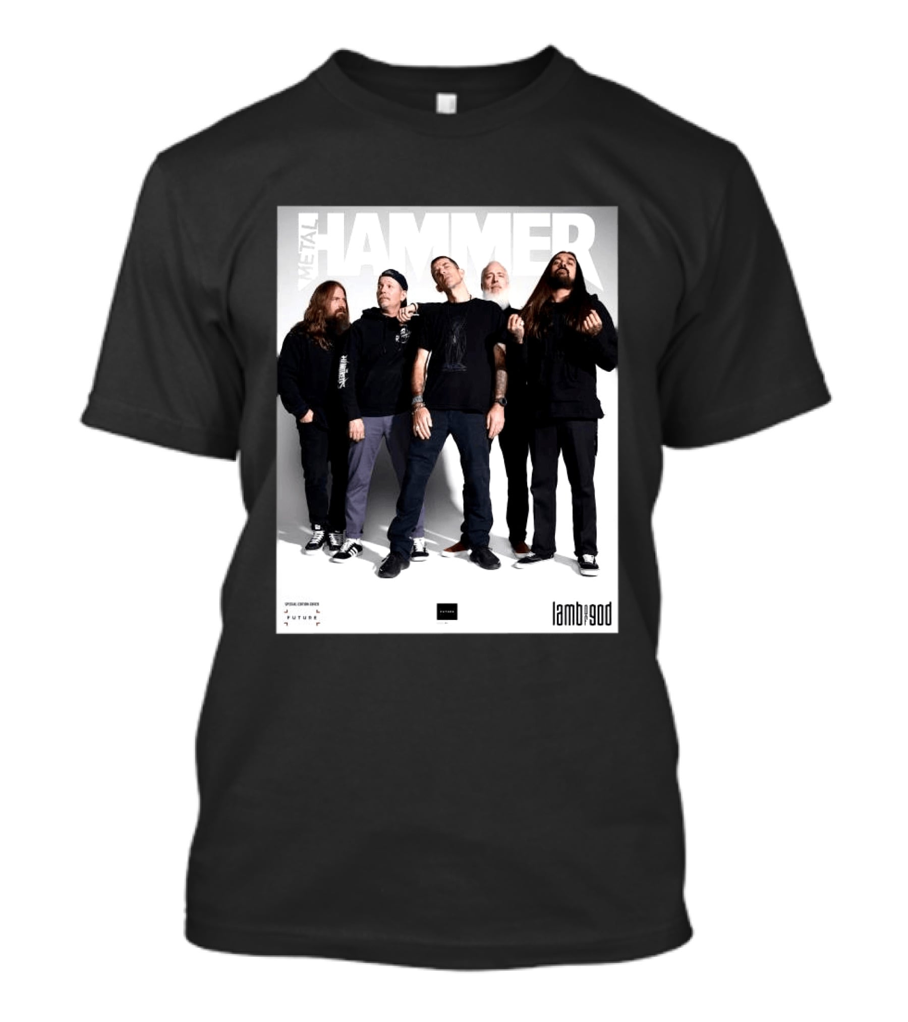 Metal Hammer Cover Featuring Lamb Of God Editorial Band Photo T-Shirt