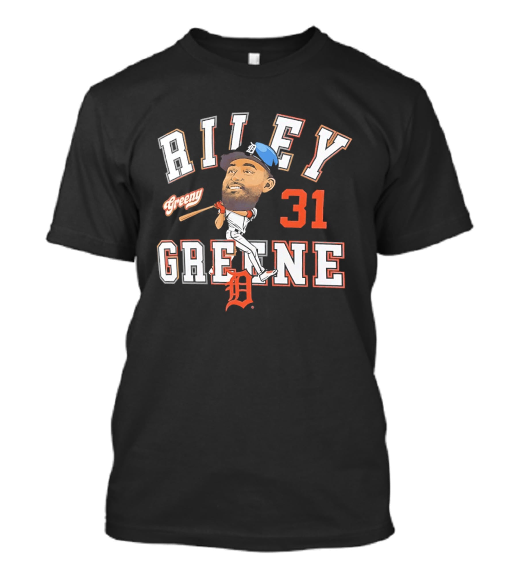 Riley Greene Greeny 31 Detroit Tigers T-Shirt