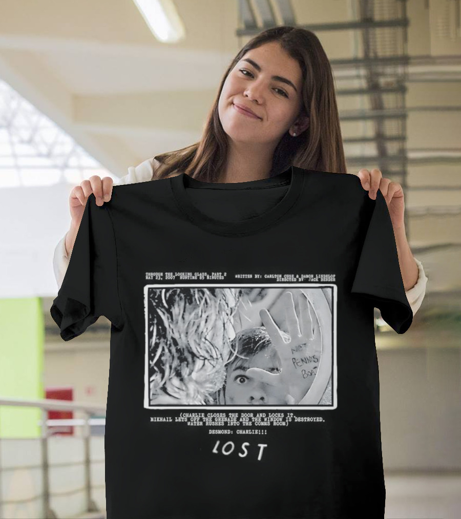 Lost Through The Looking Glass Part 2 Not Pennys Boat Reflection T-Shirt