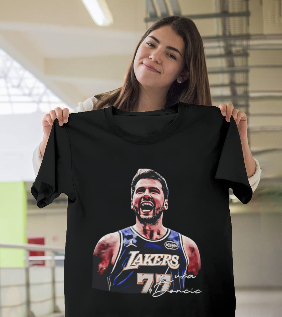 Luka Doncic Number 77 Los Angeles Lakers MVP 2026 T-Shirt