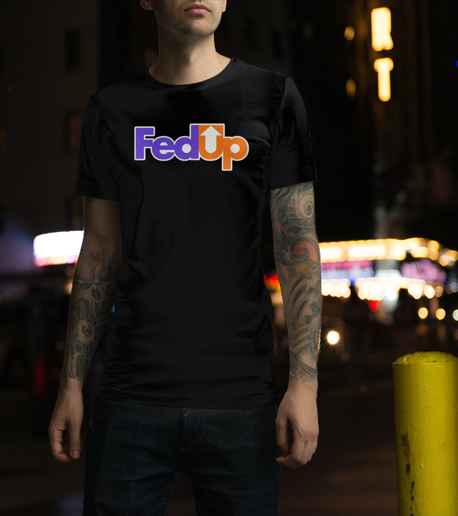 Fed Up Arrow Logo Spoof T-Shirt