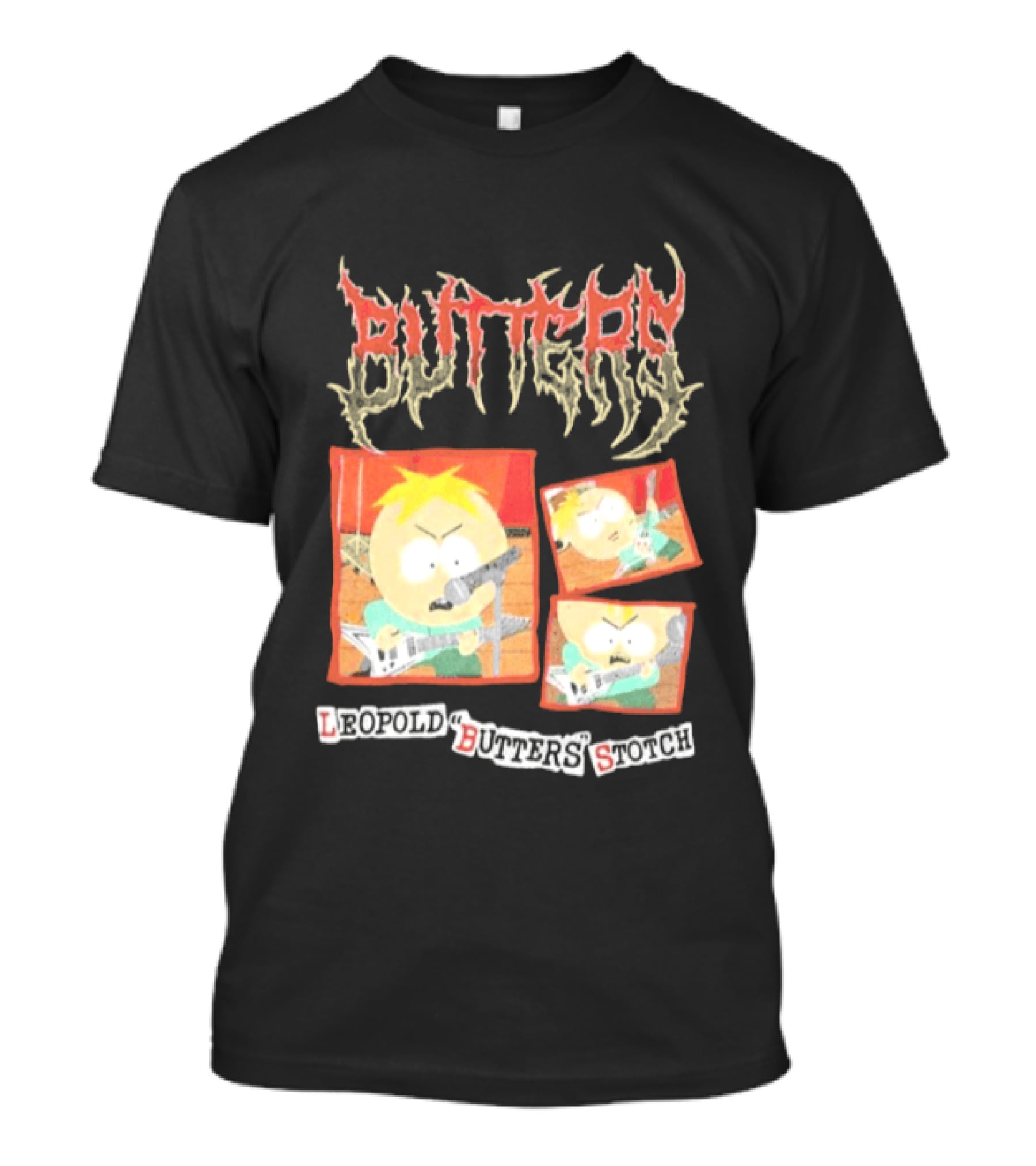South Park Butters Metal Buttery Leopold Stotch T-Shirt