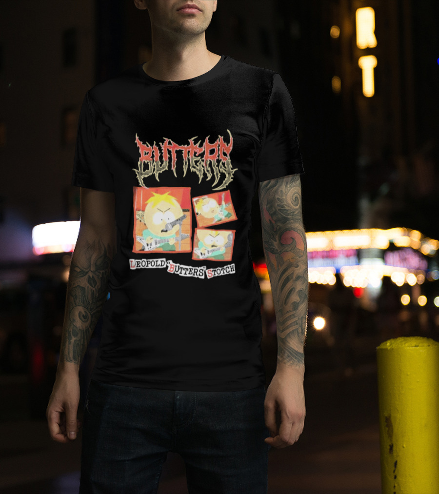 South Park Butters Metal Buttery Leopold Stotch T-Shirt