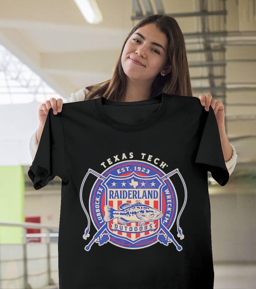 Texas Tech Raiderland Outdoors Est. 1923 Wreck Em Lubbock TX T-Shirt