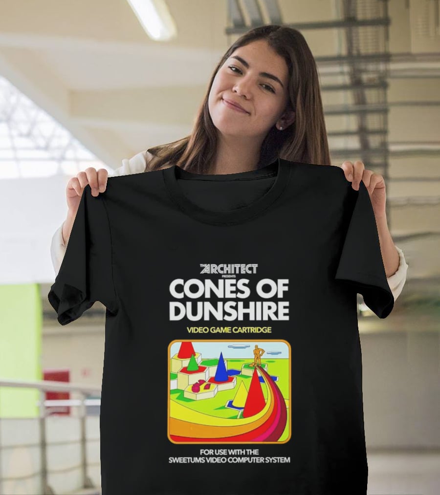 Architect Cones Of Dunshire Video Game Cartridge For Use With The Sweetums Video Computer System T-Shirt
