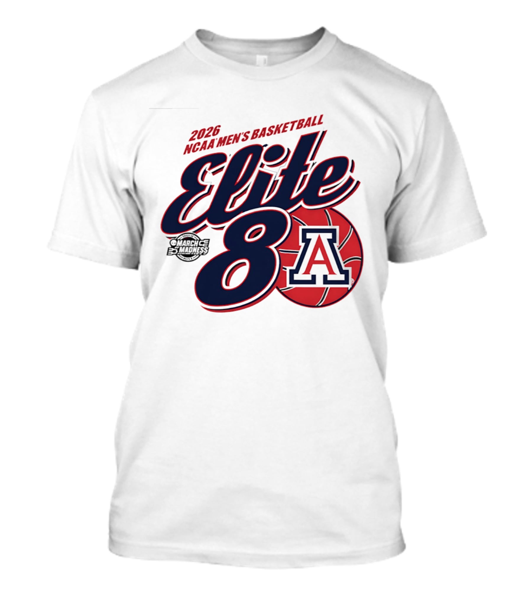 2026 Arizona Wildcats NCAA Men's Basketball Elite 8 March Madness T-Shirt