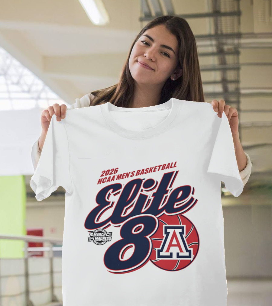 2026 Arizona Wildcats NCAA Men's Basketball Elite 8 March Madness T-Shirt