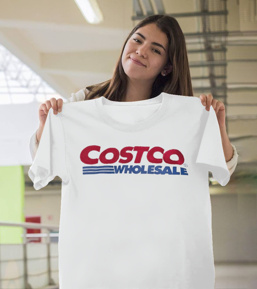 Costco Wholesale Large Red Blue T-Shirt