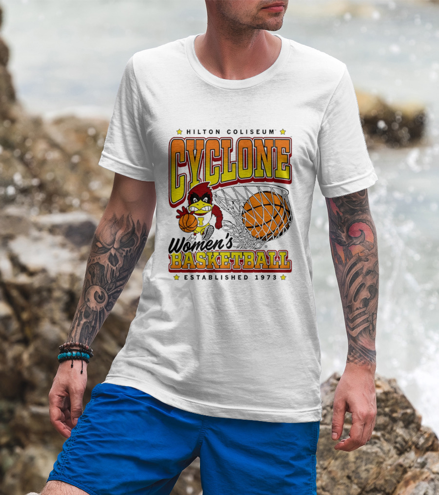 Hilton Coliseum Cyclone Women's Basketball Established 1973 T-Shirt