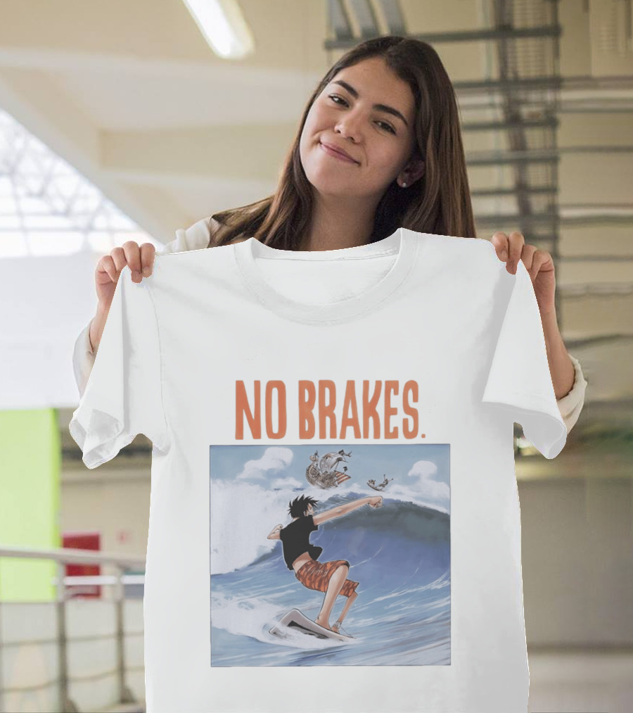 Monkey D. Luffy Surfing Adventure One Piece No Brakes T-Shirt