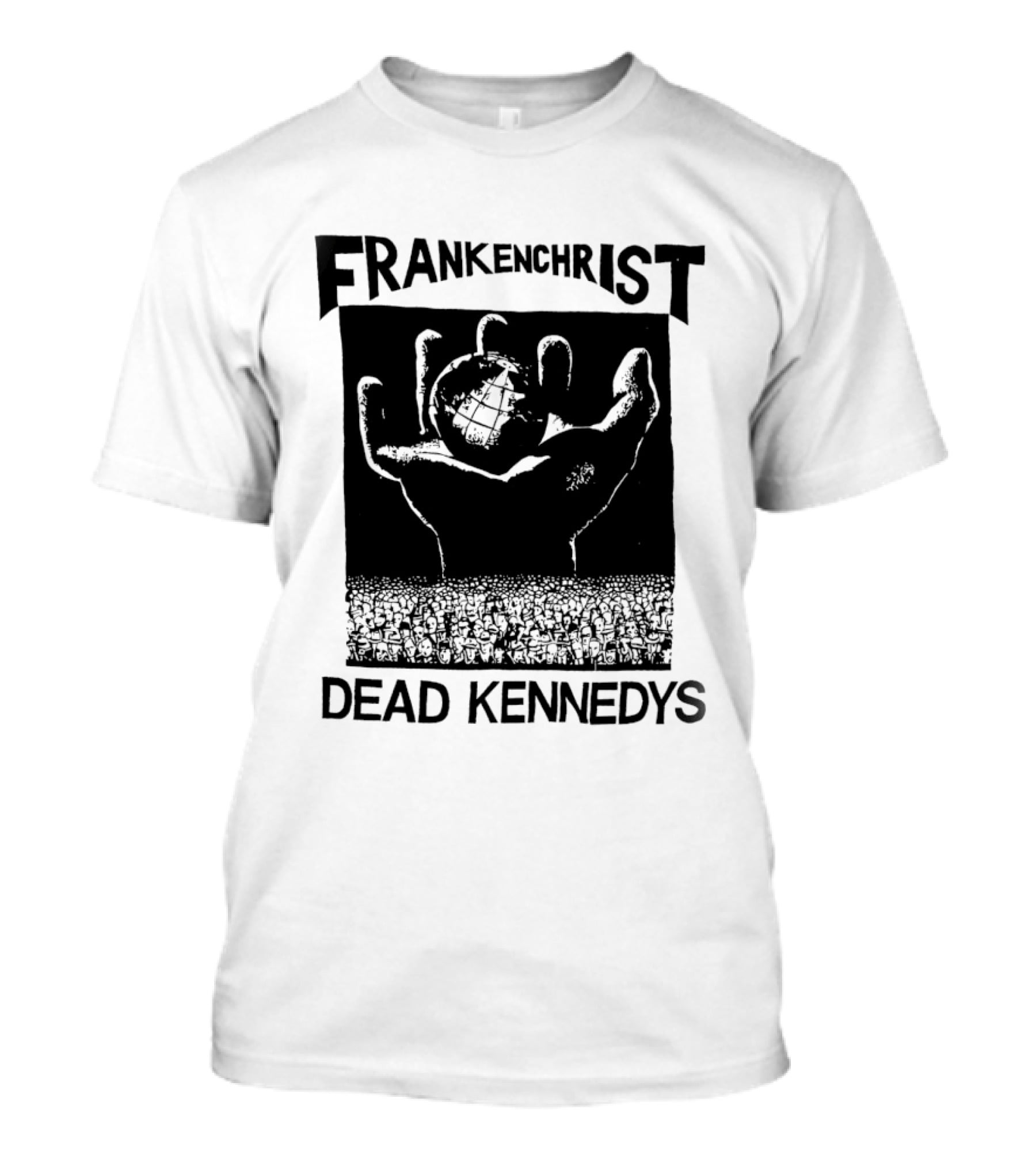 Frankenchrist Dead Kennedys Hand Holding Globe T-Shirt