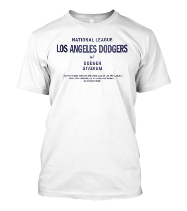 National League Los Angeles Dodgers At Dodger Stadium Authentic Team Classics T-Shirt