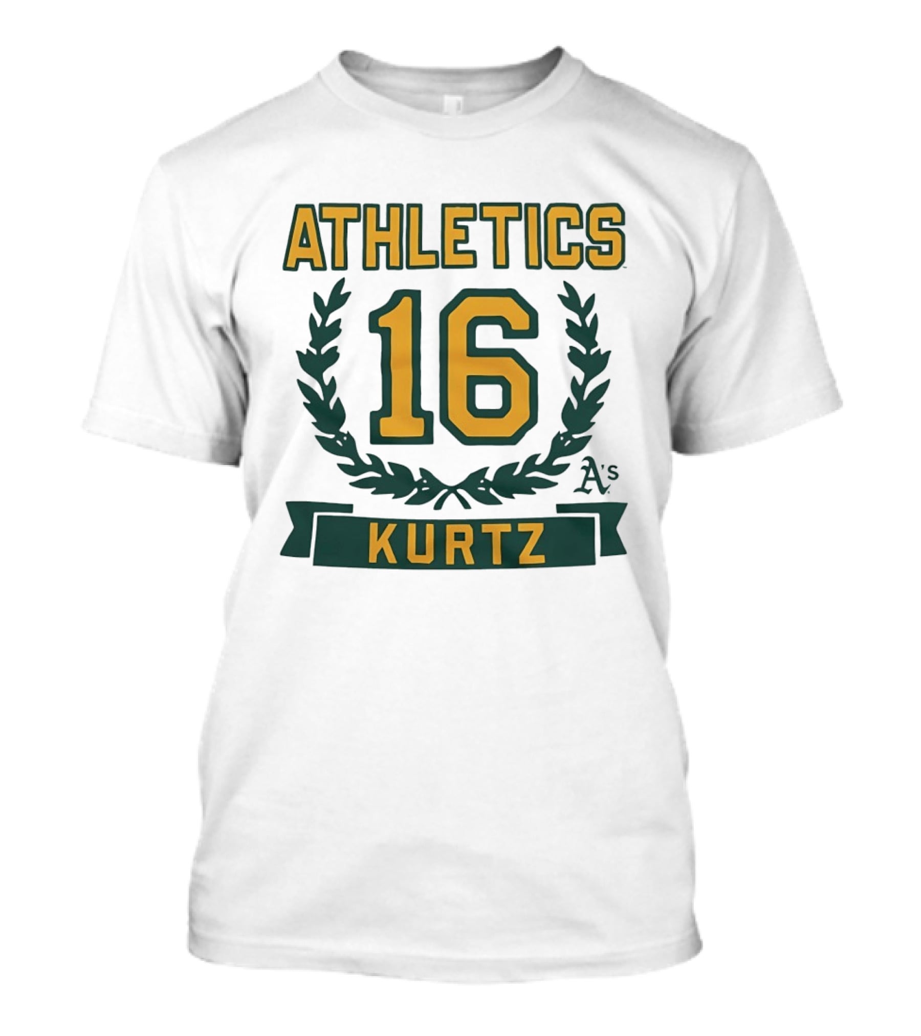 Oakland Athletics 16 Kurtz Wreath A's T-Shirt