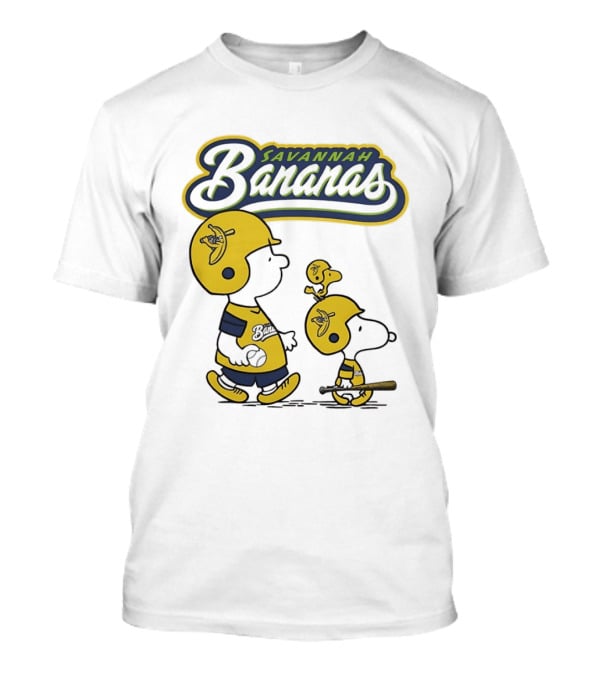 Savannah Bananas Peanuts Characters Baseball T-Shirt