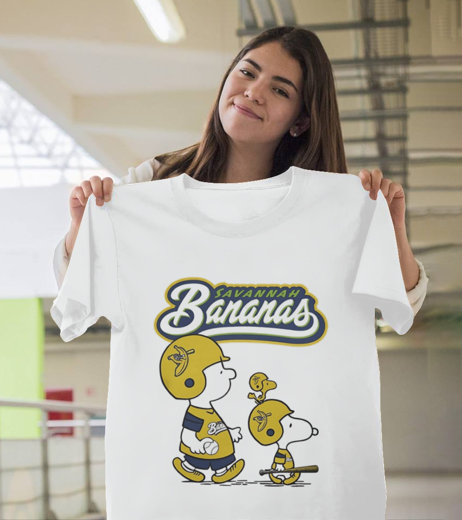 Savannah Bananas Peanuts Characters Baseball T-Shirt