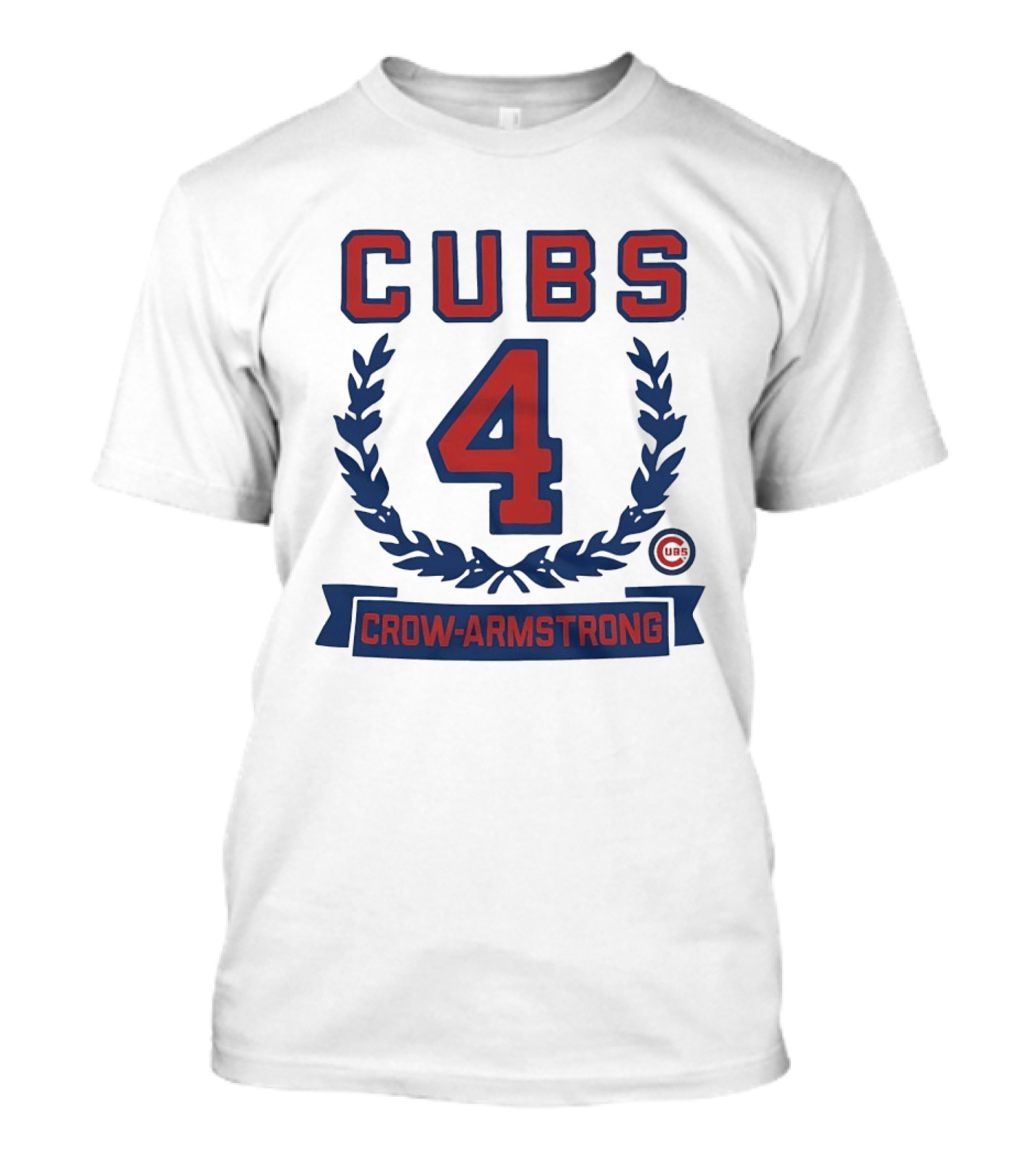 Cubs 4 Crow Armstrong Rookie Wreath T-Shirt