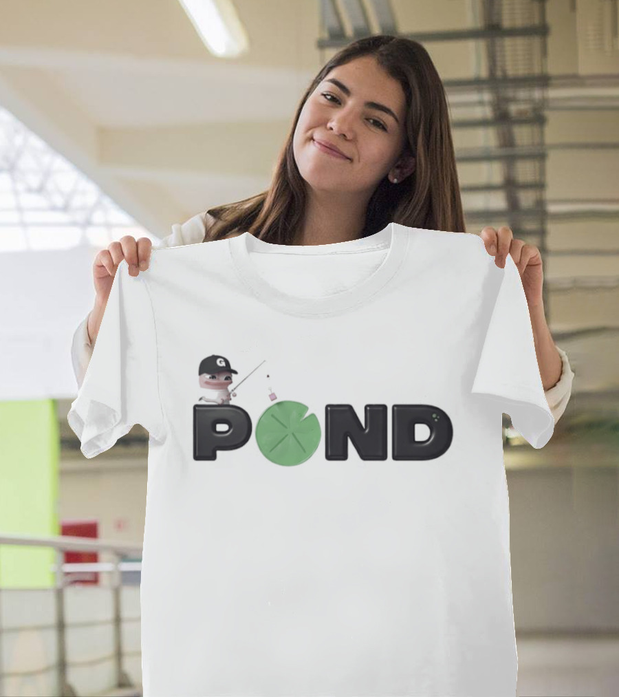 Pond0x Project Fishing Character With Lily Pad Letter O T-Shirt