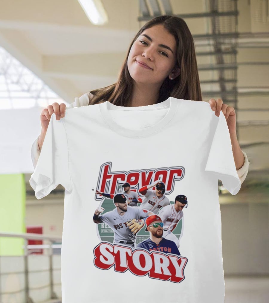 Trevor Story Boston Red Sox MLB Player Collage T-Shirt