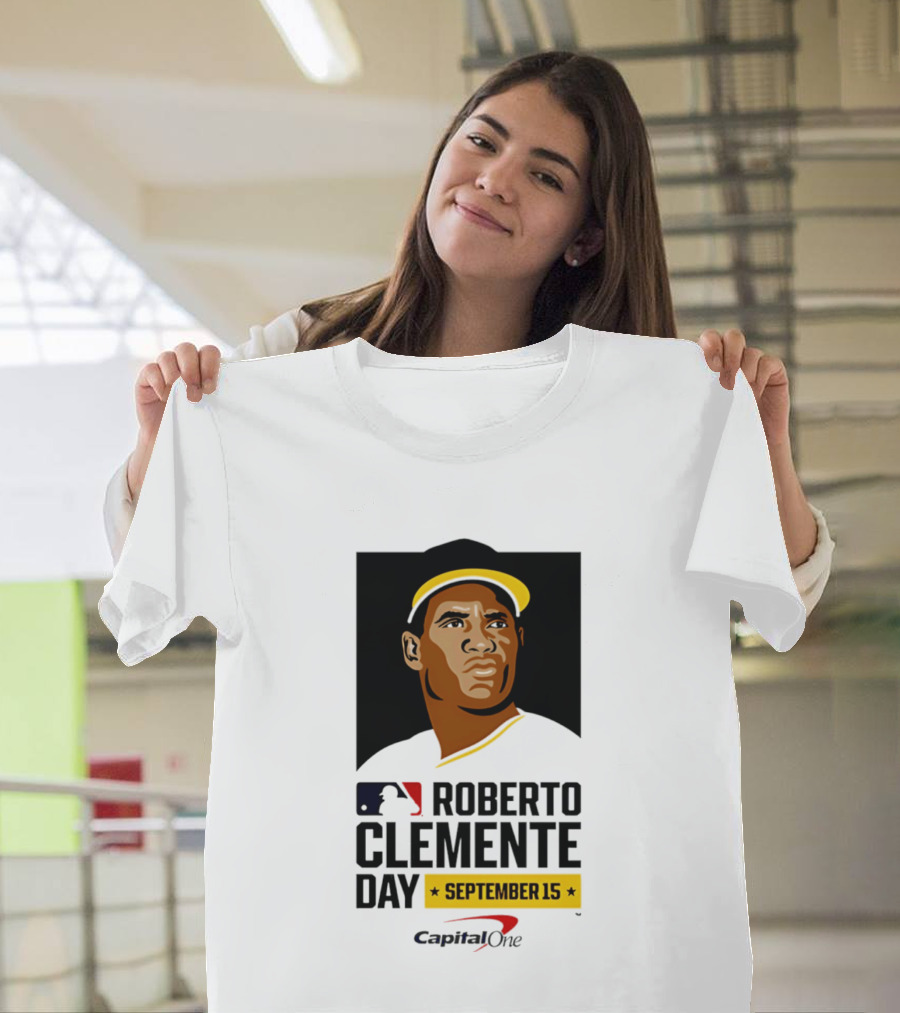 Roberto Clemente Day September 15 MLB Capital One T-Shirt
