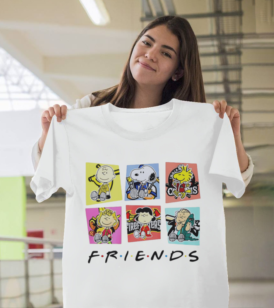 Savannah Bananas Ball Friends Characters Peanuets Firefighters Crocs T-Shirt