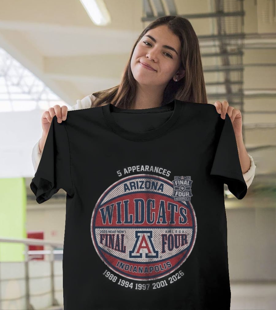 Arizona Wildcats Final Four Indianapolis 2015 Near Now A Mecca T-Shirt