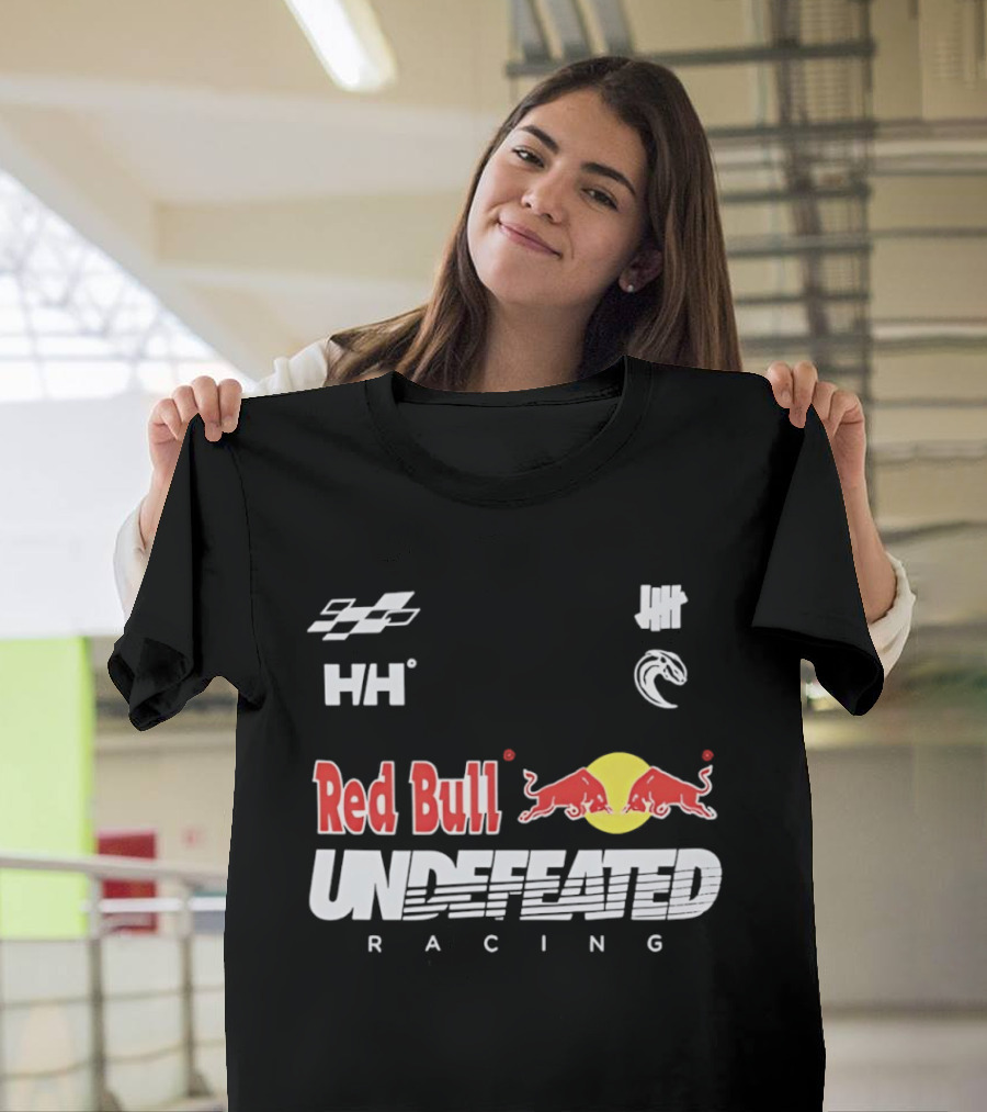Red Bull Undefeated Racing Helly Hansen Collaboration Checkered Flags T-Shirt