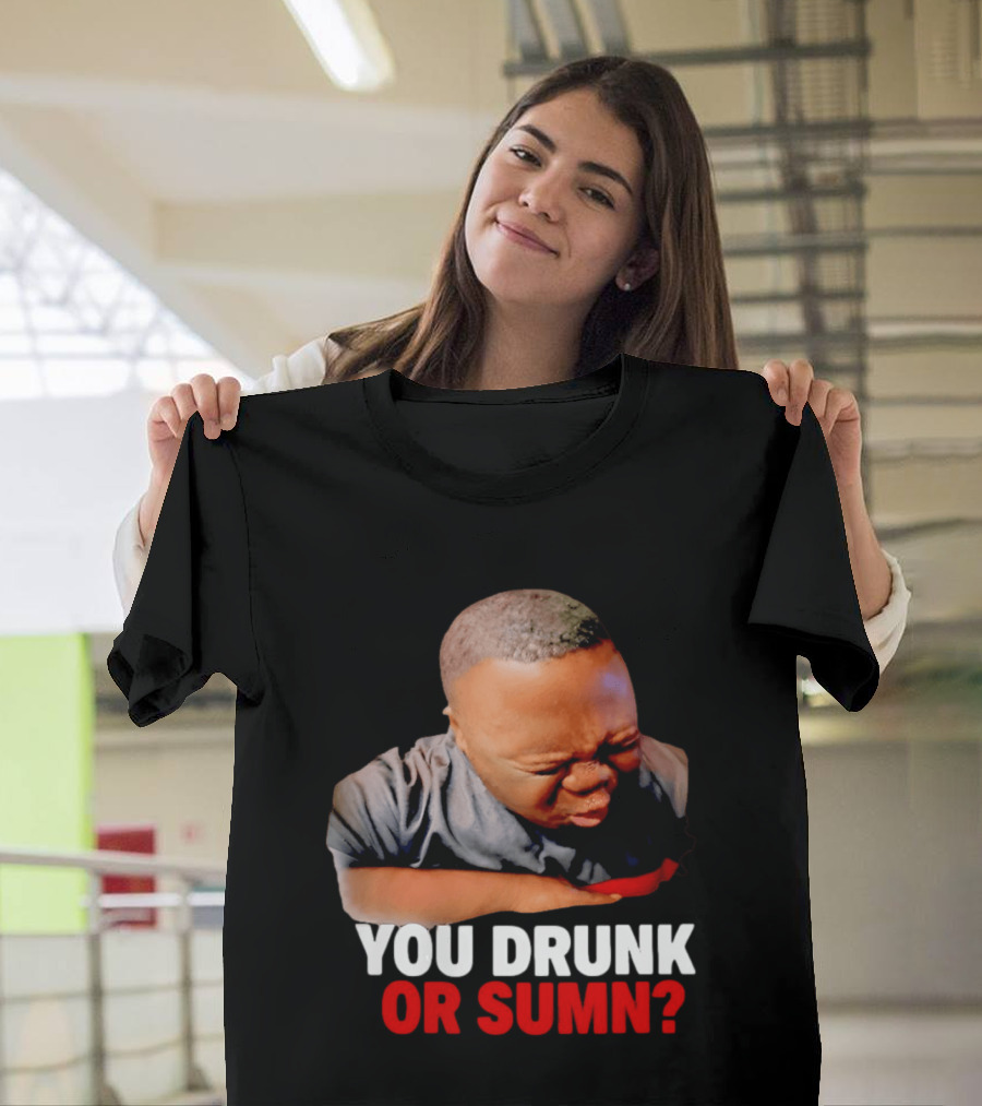 You Drunk Or Sumn Meme DJ Cece Viral Expression T-Shirt
