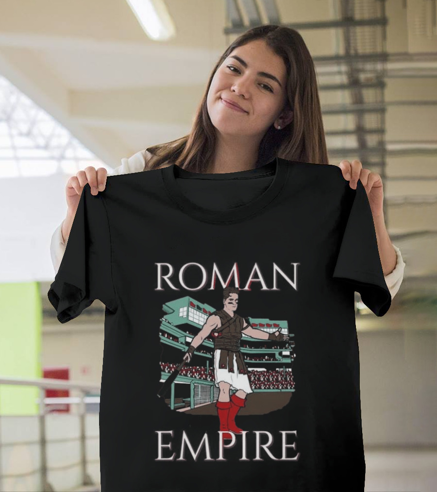 Roman Empire Gladiator Baseball Stadium Fan T-Shirt