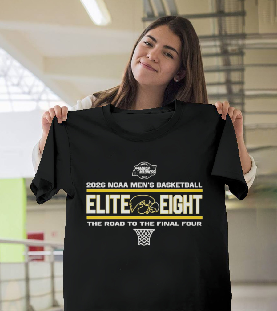 2026 NCAA Men's Basketball Elite Eight The Road To The Final Four T-Shirt