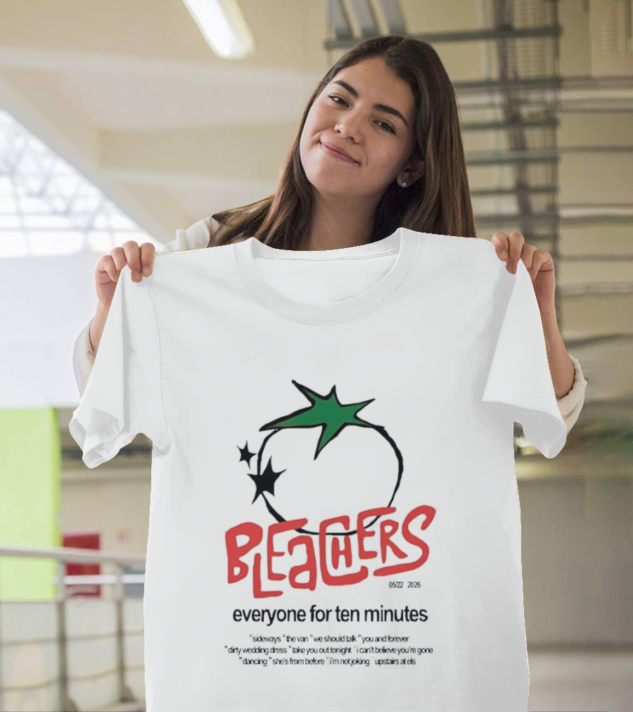 Bleachers Everyone For Ten Minutes Tomato Stars T-Shirt