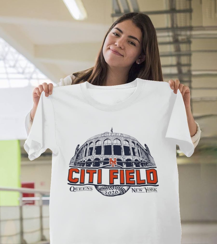 New York Mets Citi Field Queens 2026 T-Shirt
