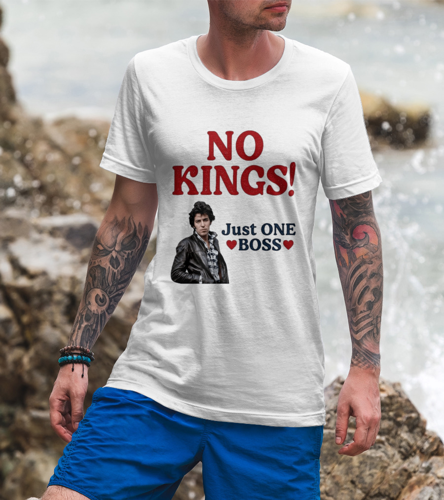 No Kings Just One Boss Leather Jacket T-Shirt