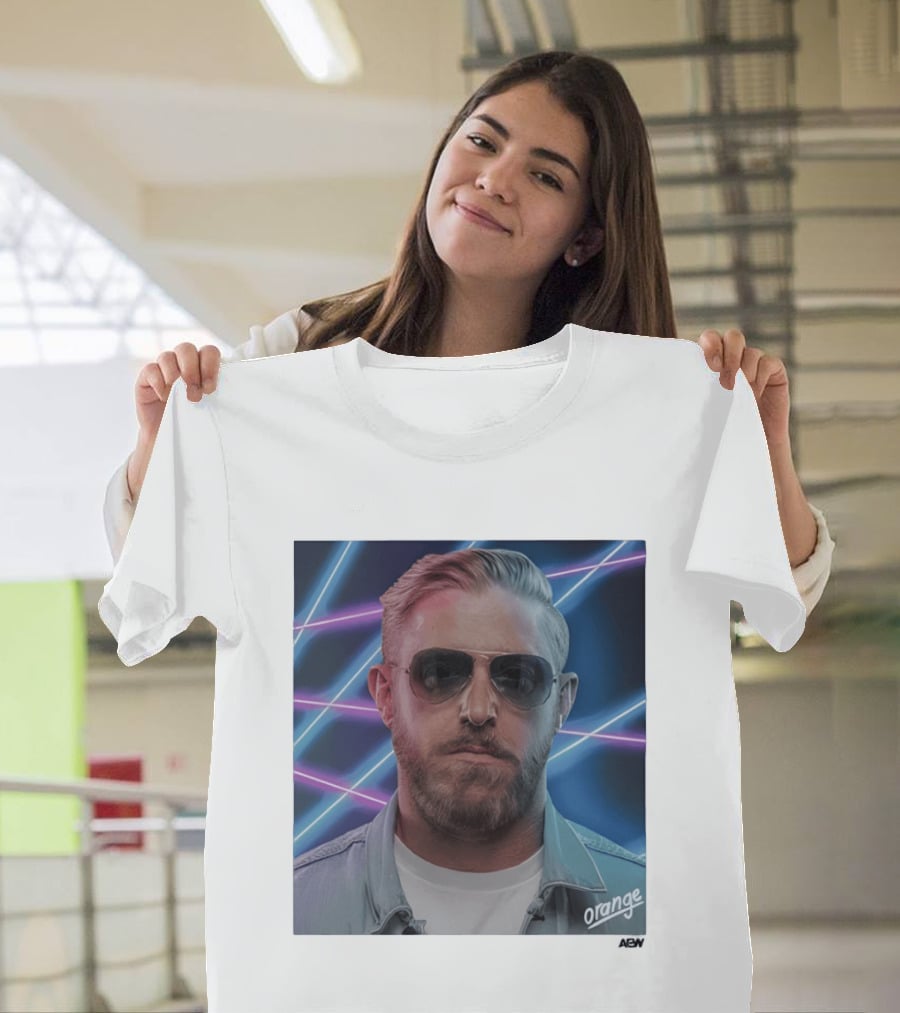 Orange Cassidy Sunglasses AEW Retro Neon T-Shirt