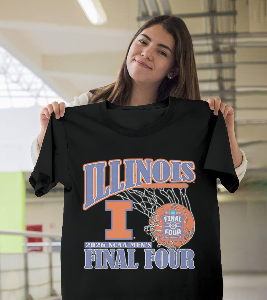 Illinois 2026 NCAA Men's Final Four Basketball Indianapolis T-Shirt