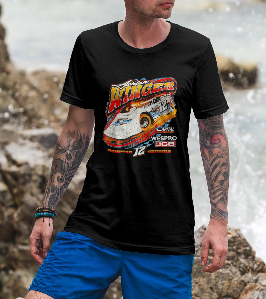 Ashton Winger Racing Capital Sports Construction Hampton Georgia 12 Car Wespro JCB T-Shirt