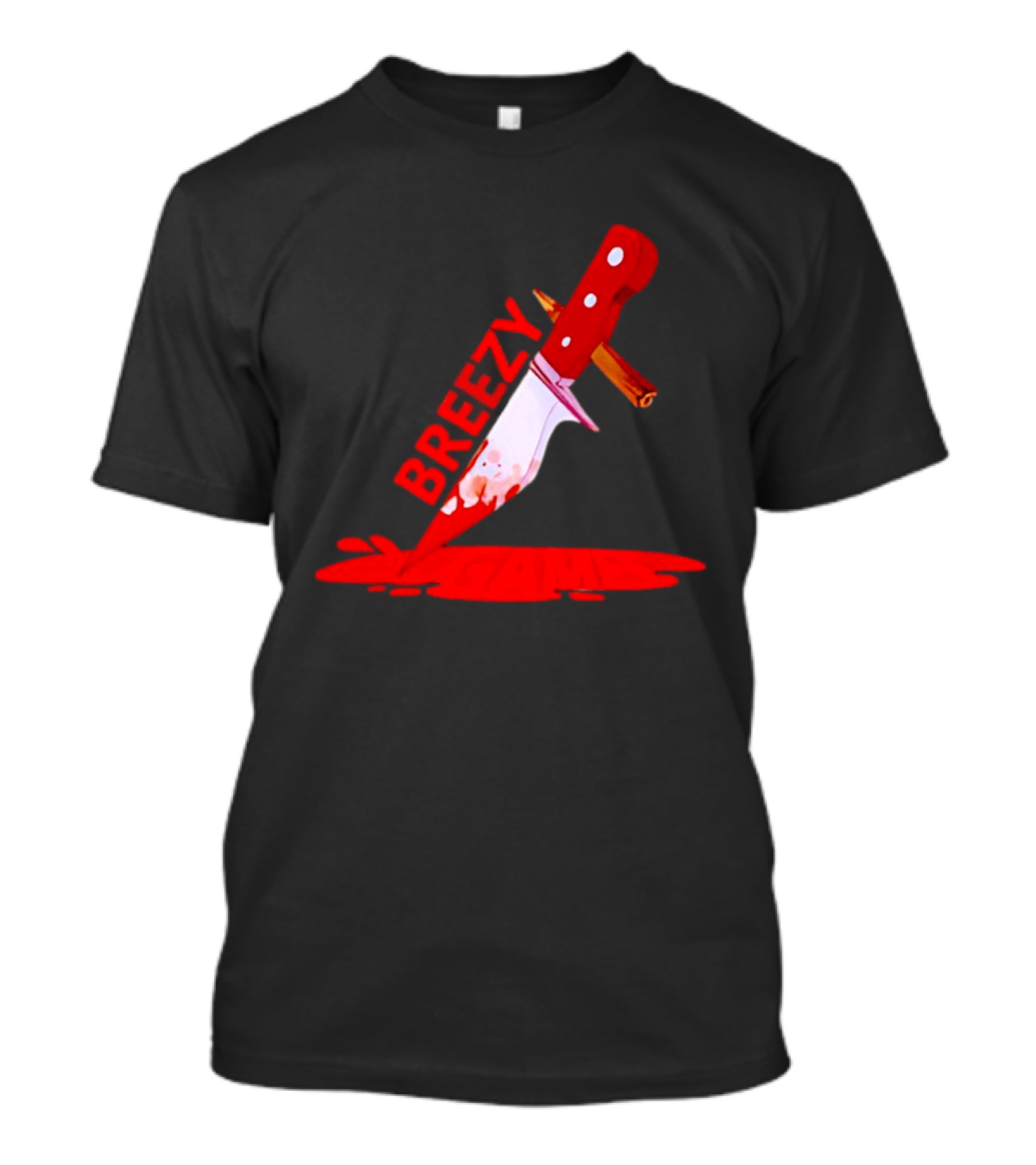Breezy Games Bloodstained Knife T-Shirt