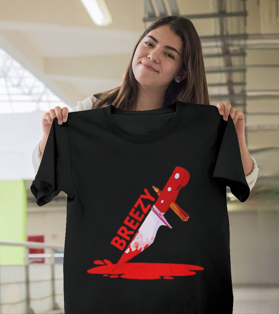 Breezy Games Bloodstained Knife T-Shirt