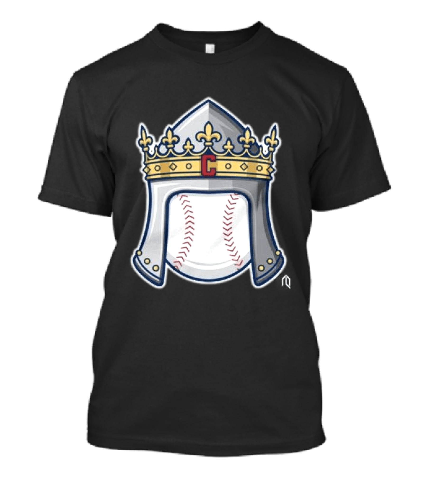 Cleveland Guardians Baseball Knight Helmet Crest T-Shirt