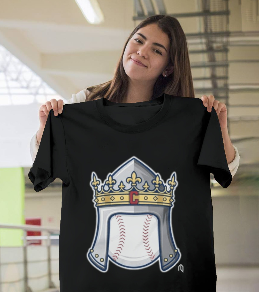 Cleveland Guardians Baseball Knight Helmet Crest T-Shirt