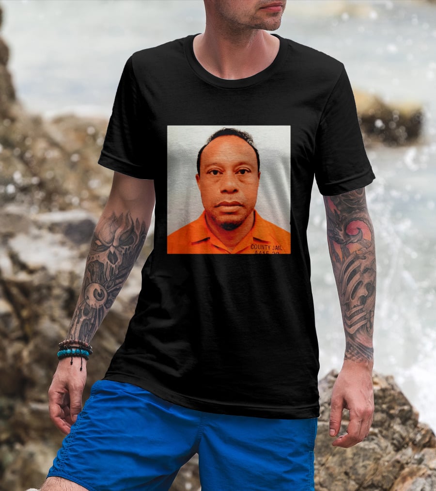 Tiger Woods 2026 County Jail 4415 29 Shot Edit T-Shirt