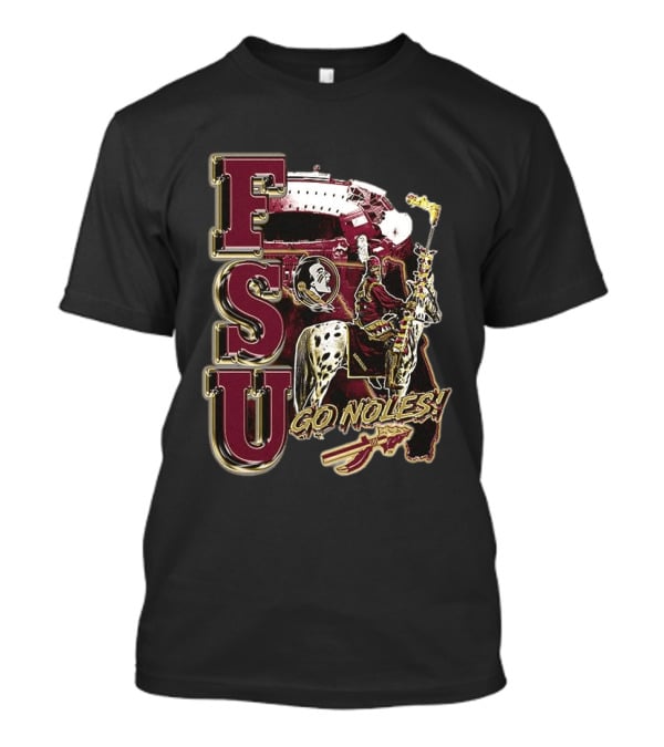 FSU Seminoles Go Noles Osceola And Renegade Stadium Spirit T-Shirt