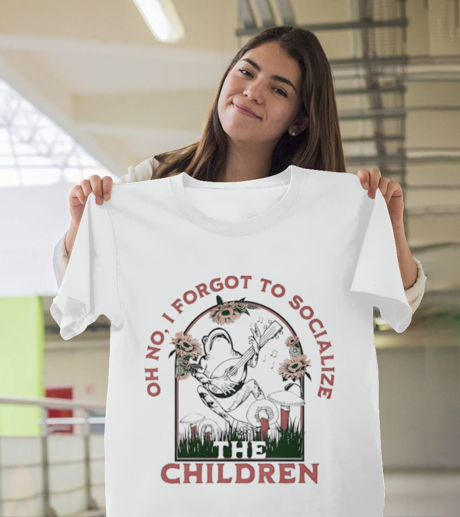 Oh No I Forgot To Socialize The Children Frog Sunflowers T-Shirt